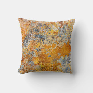 Old rust texture, grunge metallic background. cushion