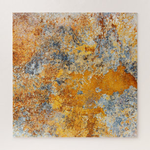 Old rust texture, grunge metallic background. jigsaw puzzle