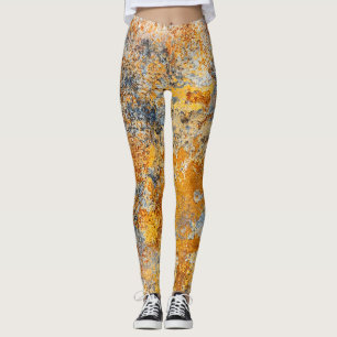 Old rust texture, grunge metallic background. leggings