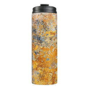 Old rust texture, grunge metallic background. thermal tumbler
