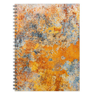 Old rust texture. Grunge rusted metal background. Notebook