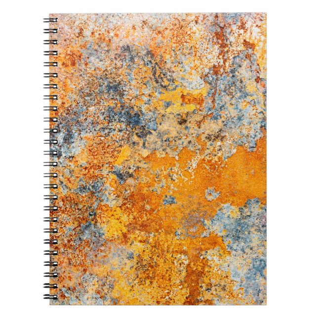 Old rust texture. Grunge rusted metal background. Notebook (Front)