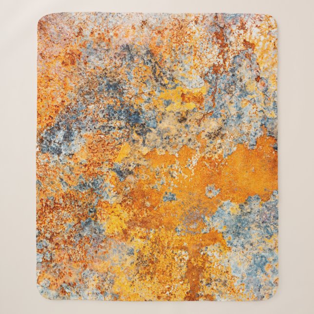 Old rust texture. Grunge rusted metal background. Sherpa Blanket (Front)