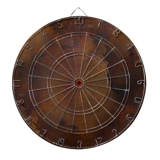 Old Rusted Look Dart Board (Front)