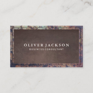 Old Rusted Metal Border Business Card