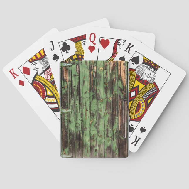 Old Rustic Barn Door Playing Cards (Back)