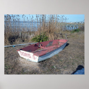 Old Rustic Row Boat Poster