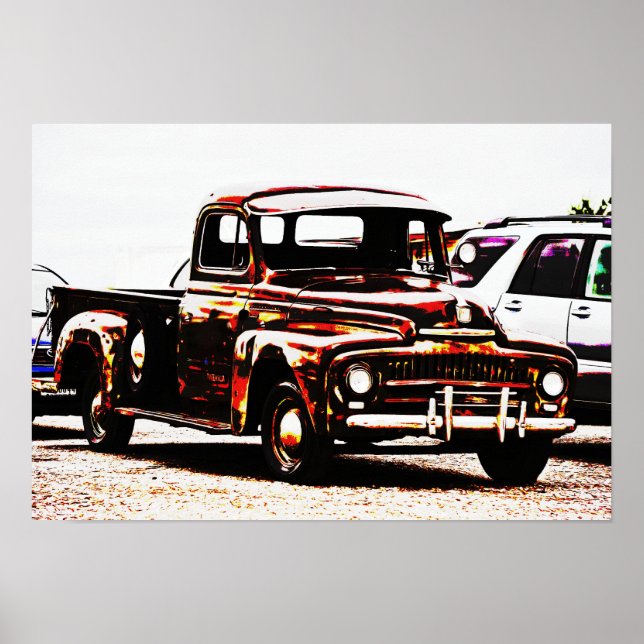 Old Rustic Truck Photographic Poster Art (Front)