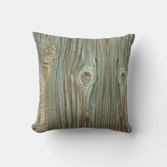 Old Rustic Wood Cushion (Front)