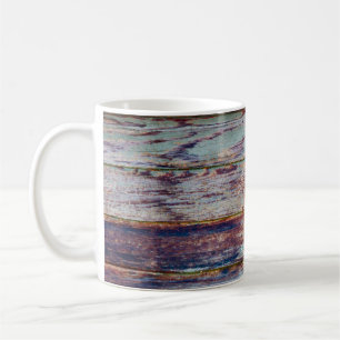 Old, rustic wood wall of an abandoned buildingweat coffee mug