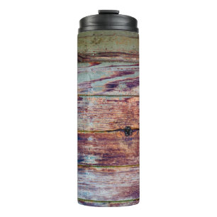Old, rustic wood wall of an abandoned buildingweat thermal tumbler