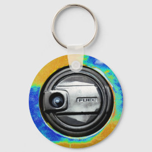 Old Rusty Car Fuel Tank Cap Key Ring