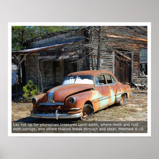 Old Rusty Car Poster (Front)