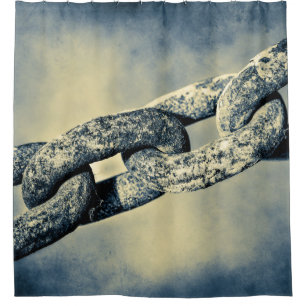 Old Rusty Chain Shower Curtain