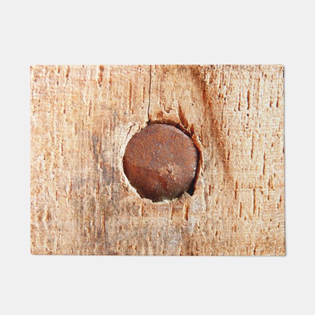 Old Rusty Nail Door Mat (Front)