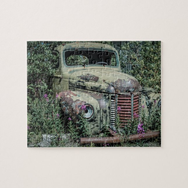 Old Rusty Scrap Car Jigsaw Puzzle (Horizontal)