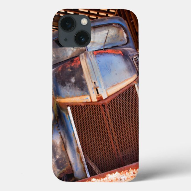 Old rusty truck on a farm Case-Mate iPhone case (Back)