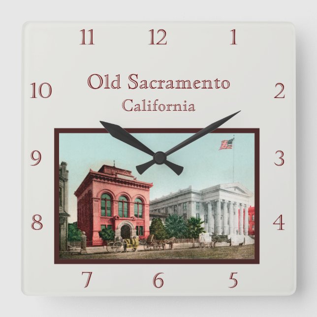 Old Sacramento Wall Clock (Front)