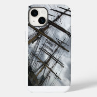 Old sailing ship rigging