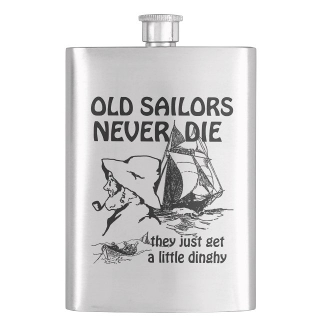 Old Sailors Classic Flask (Front)