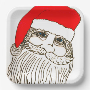 OLD SAINT NICK  PAPER PLATE