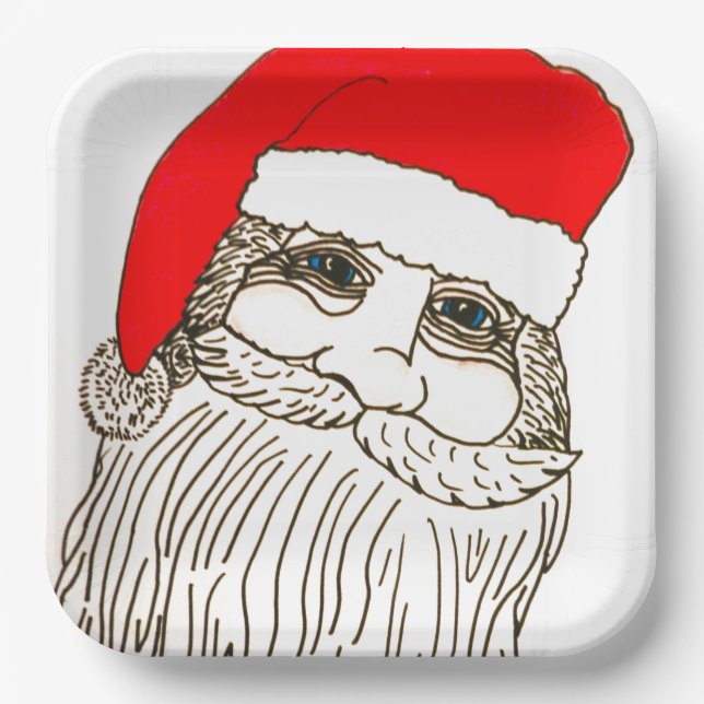 OLD SAINT NICK  PAPER PLATE (Front)