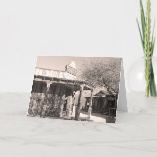 Old Saloon Gammons Gulch Arizona Greeting Card