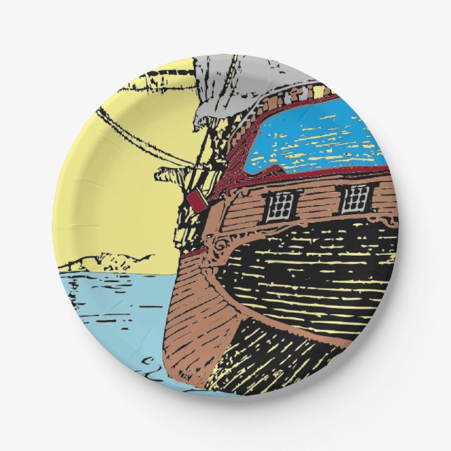 Old Salt Paper Plate (Front)