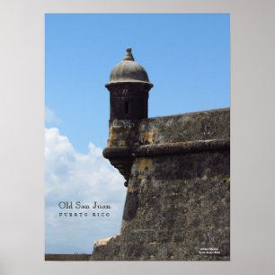 Old San Juan By The Sea Poster