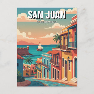 Old San Juan Puerto Rico Travel Postcard