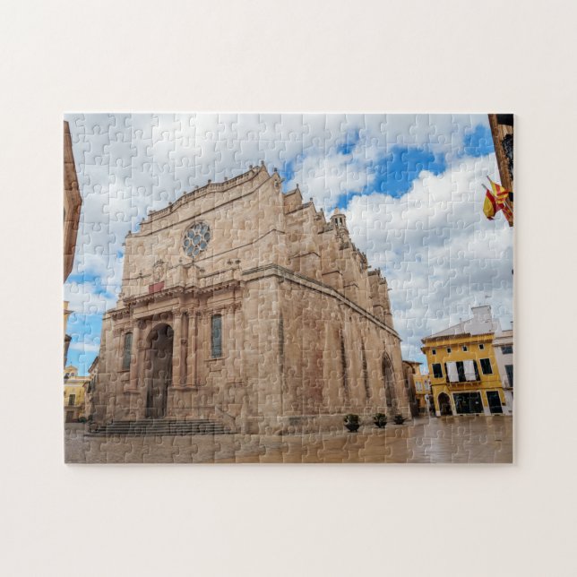 Old Santa Maria Cathedral in Ciutadella - Menorca Jigsaw Puzzle (Horizontal)