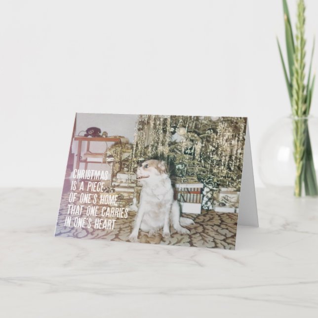 OLD SANTA PAWS Greeting Card (Front)