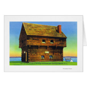 Old Saratoga Battlefield Blockhouse Exterior