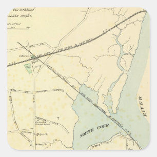 Old Saybrook Square Sticker