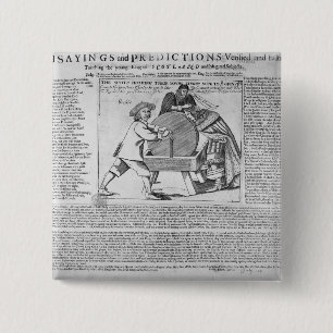 Old Sayings and Predictions 15 Cm Square Badge