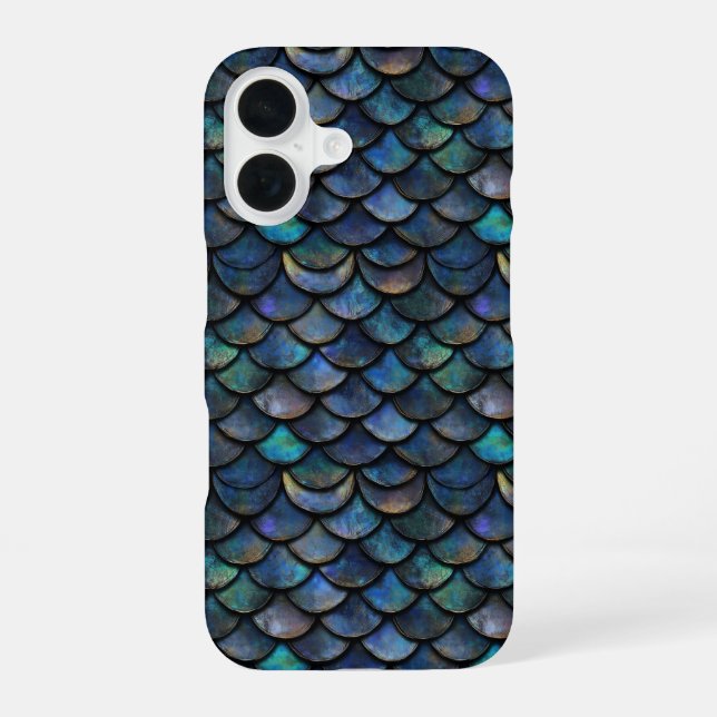 Old Scale Pattern iPhone 16 Case (Back)