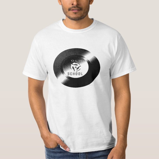 Old School 45 Vinyl Record T-Shirt (Front)