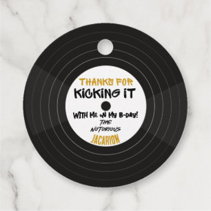 Old School 90's Hip Hop Birthday/Baby Shower  Favour Tags