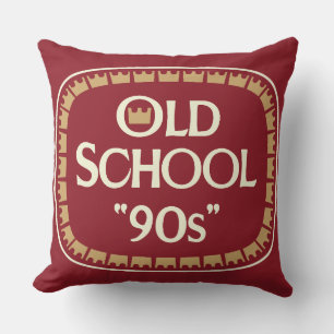 Old School 90s Malt Liquor 40oz Label Design Cushion