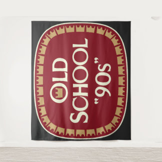 Old School 90s Malt Liquor 40oz Label Design Tapestry