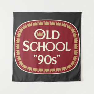 Old School 90s Malt Liquor 40oz Label Design Tapestry