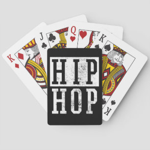 Old School 90s Nineties Hip Hop Rap Damiseta Playing Cards