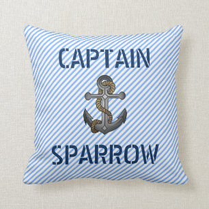 Old School Anchor Tattoo Nautical Themed Cushion