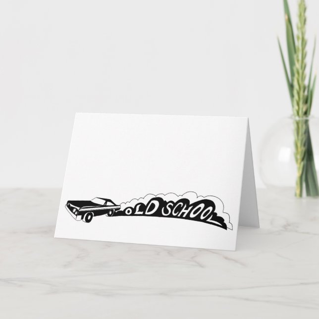 Old School Camaro - Greeting Cards - Blank Inside (Front)