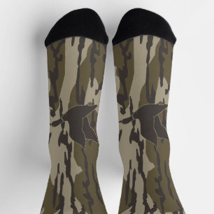 Old School Camo Duck Hunting Bottomland Camo Socks