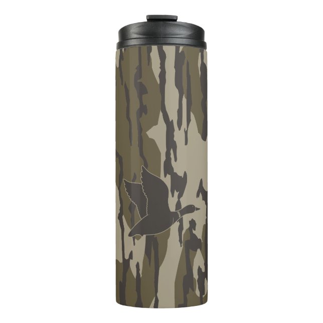 Old School Camo Duck Hunting Thermal Tumbler (Front)