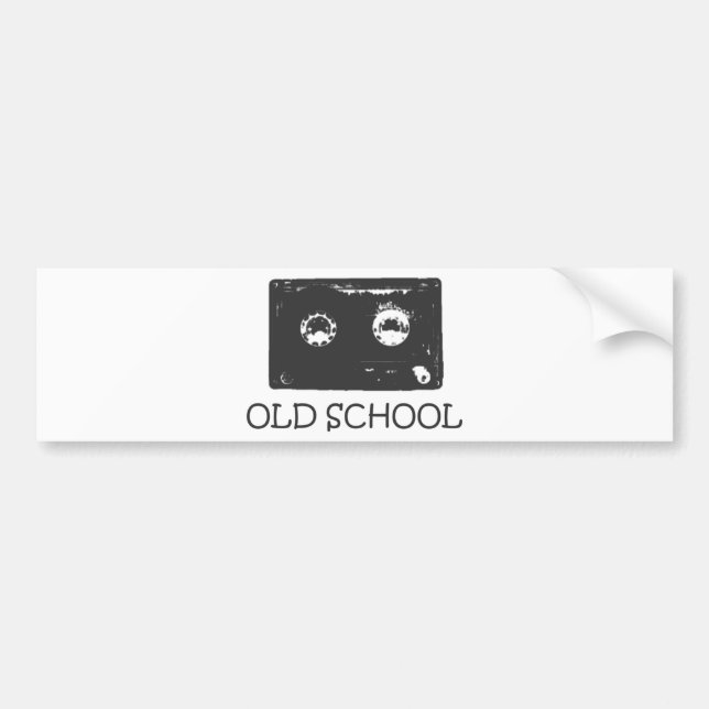 Old School cassette! Bumper Sticker (Front)