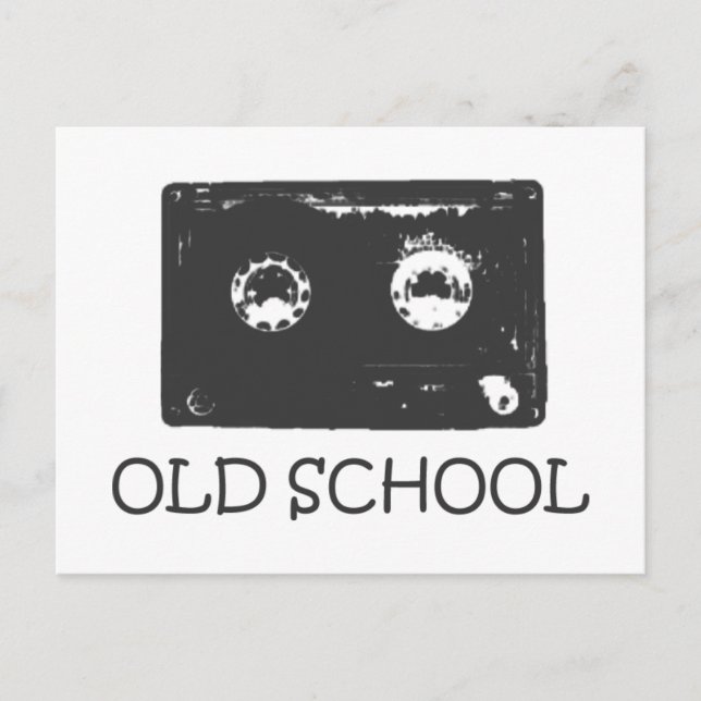 Old School cassette! Postcard (Front)