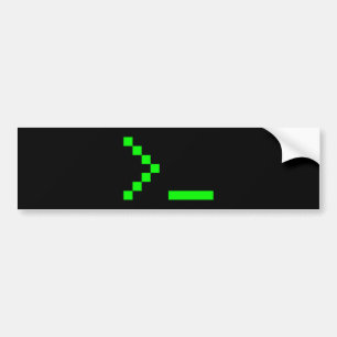 Old School Computer Text Input Prompt Bumper Sticker