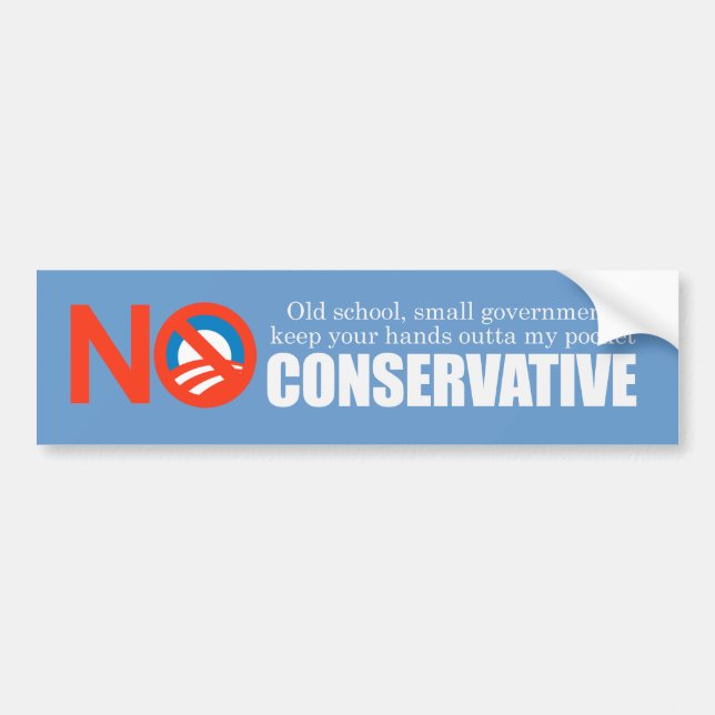 Old School Conservative Bumpersticker Bumper Sticker (Front)